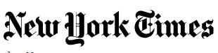 New York Times masthead